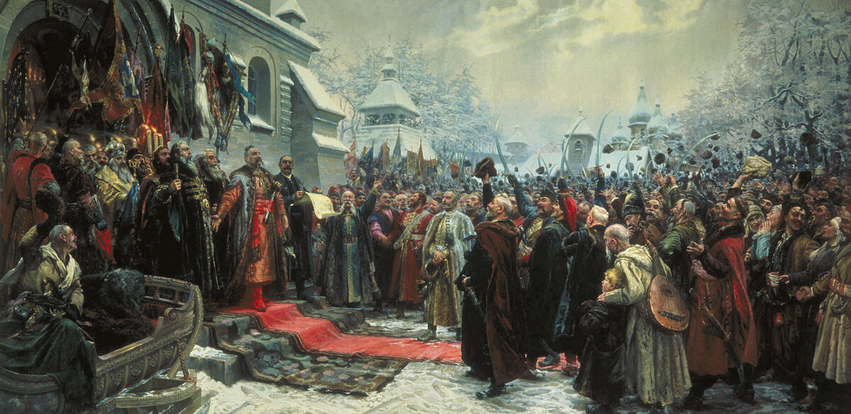 "Навеки с Москвой, навеки с русским народом" - картина М. И. Хмелько, 1951 год