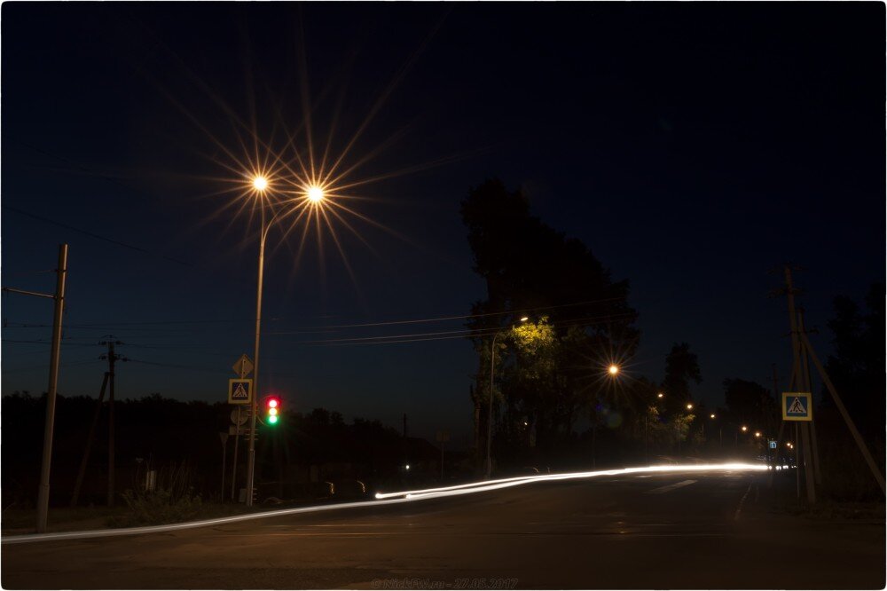 2. Ночные - Перекрёсток на М53 - © NickFW.ru - 27.05.2017 [ISO=100 / F=22 / 12 сек]