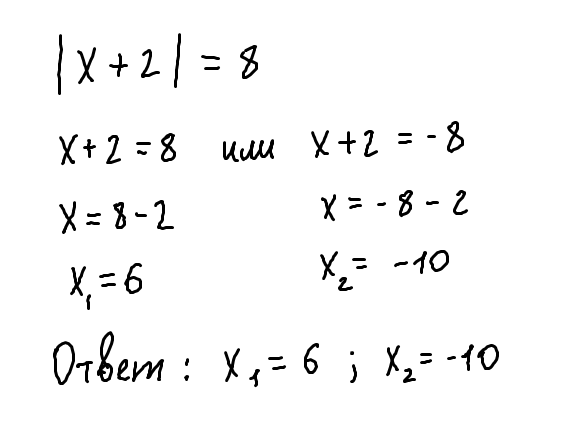 Уравнение, содержащее модуль.