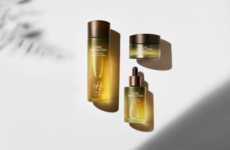 Линия ухода MISSHA Time Revolution Artemisia с ферментированной полынью. Тонер, ампула и крем. 