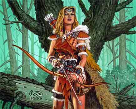 Просто красивая лучница...