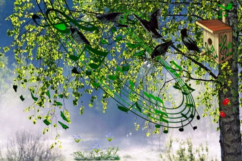 Звуки природы днем. Симфония весны. Музыкальная природа.