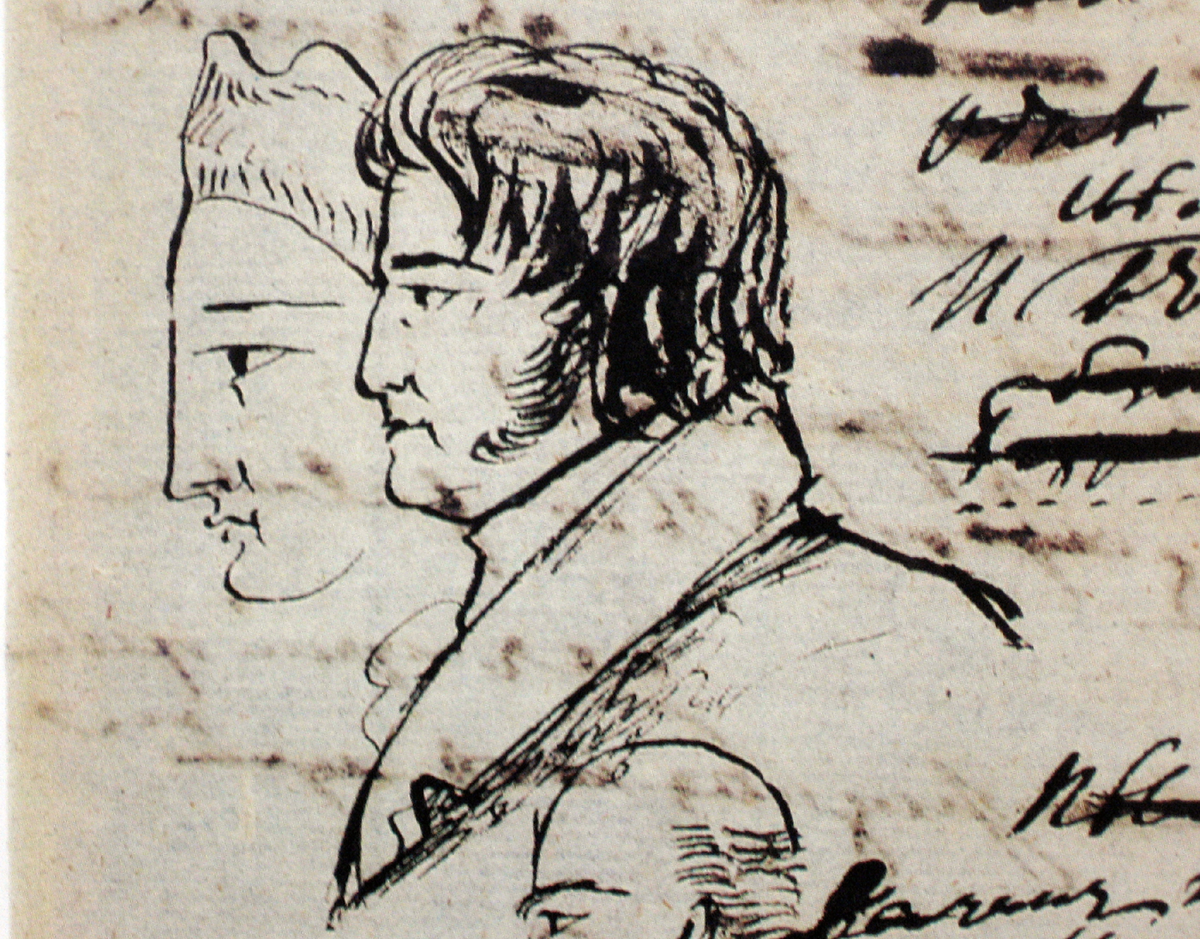 Фёдор Толстой, рисунок А. С. Пушкина