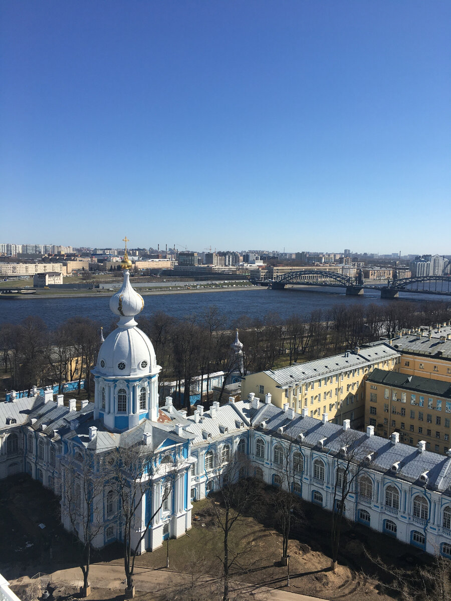 Вид на Большеохтинский мост