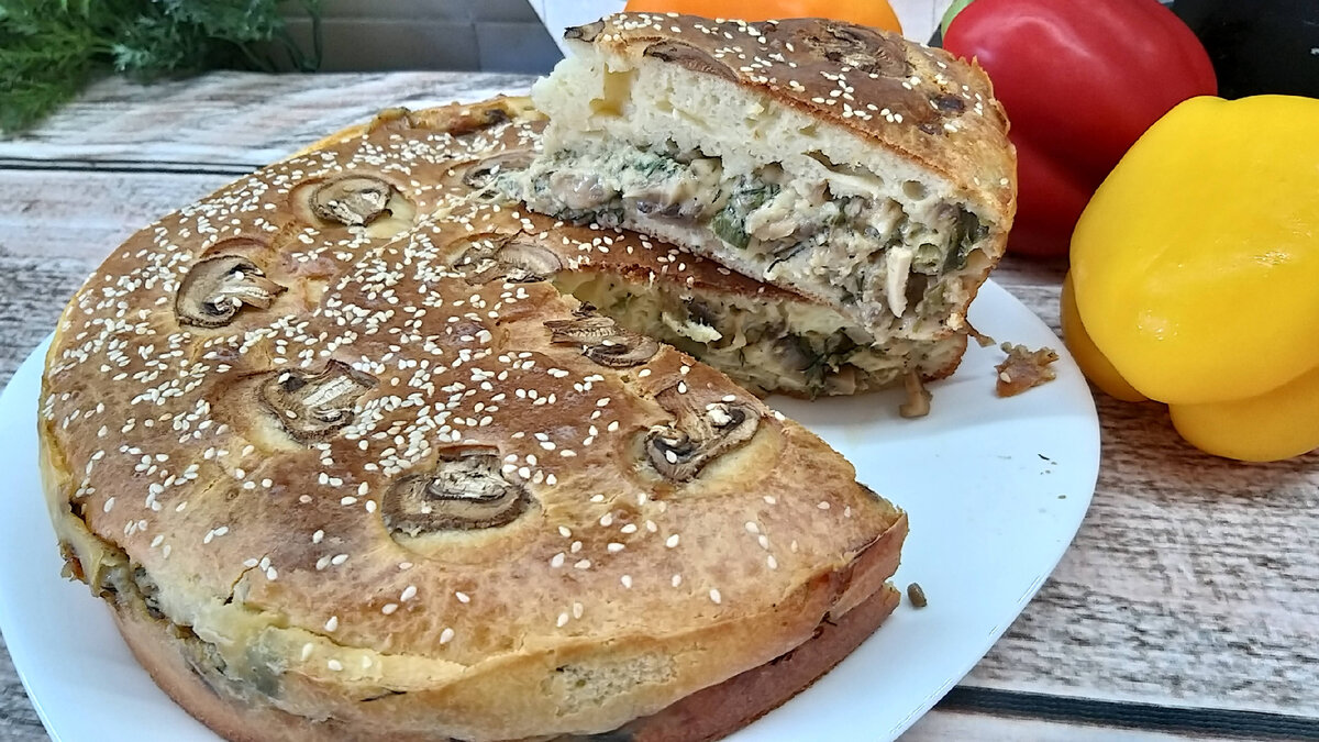 Марийский пирог с грибами