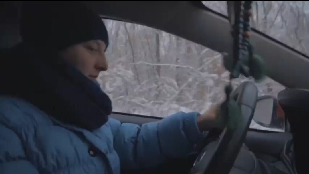 Во время съёмки. 