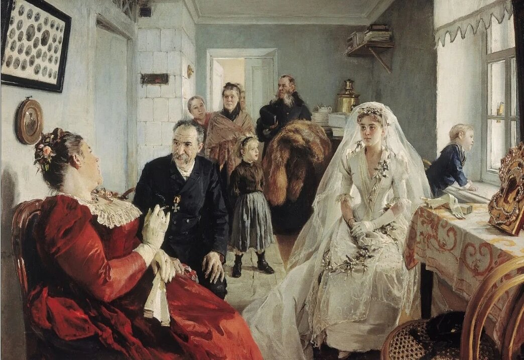 Изображение использовано в иллюстративных целях, "В ожидании шафера", худ. Илларион Михайлович Прянишников