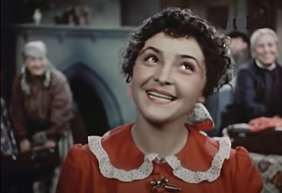 Маринэ-Стрекоза (Лейла Абашидзе), кадр из фильма "Стрекоза" (1954)
