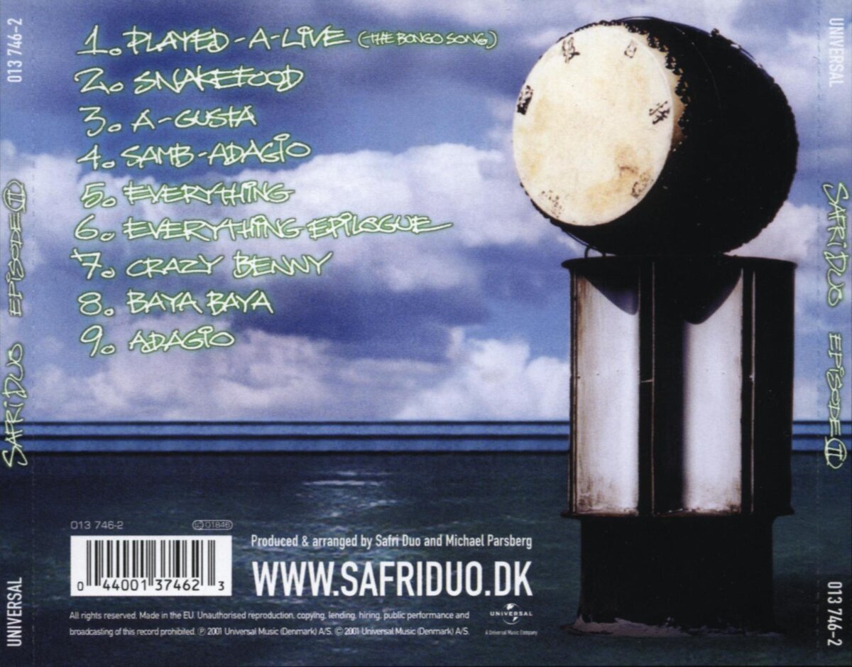 Episode II. Обратная сторона футляра от CD.