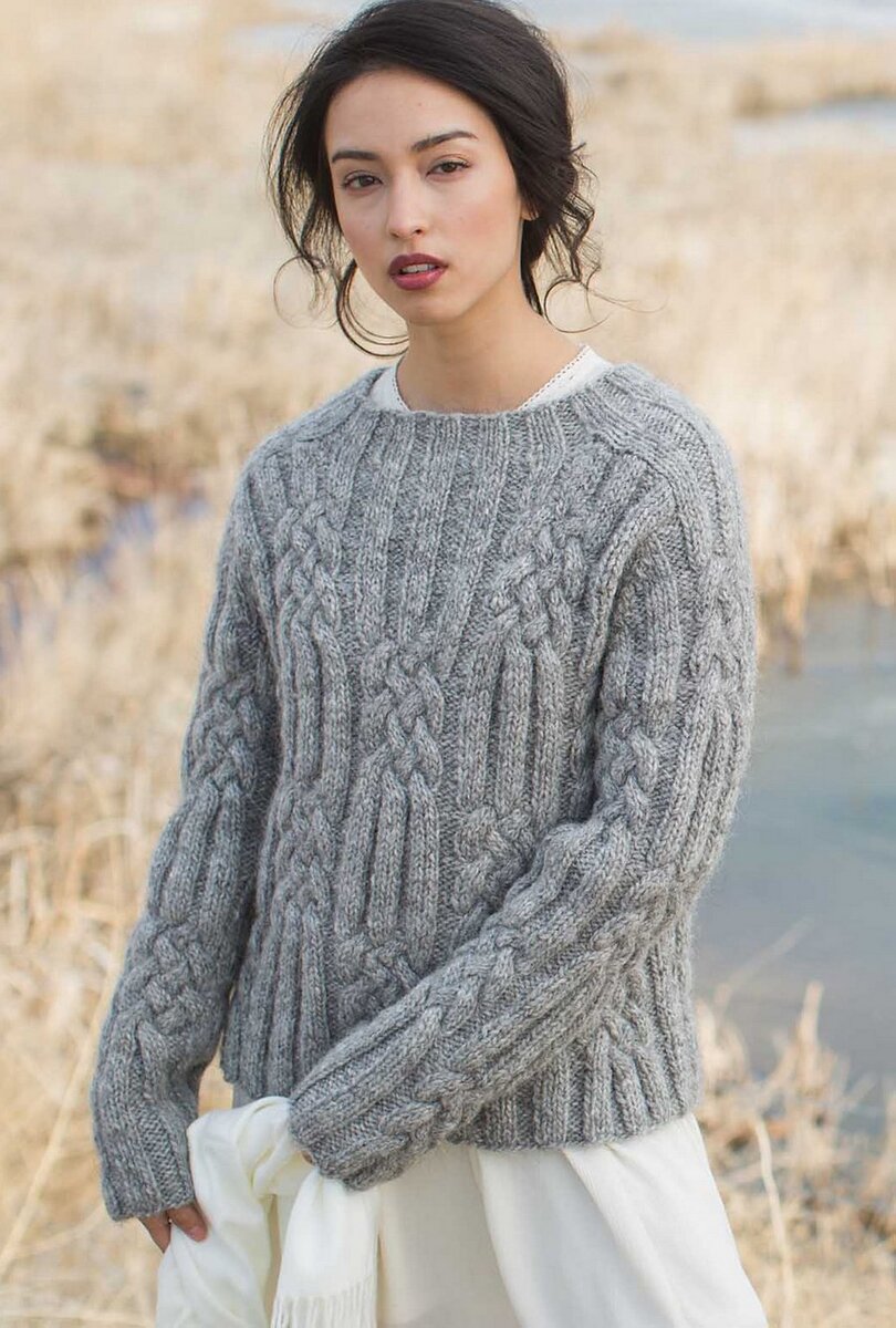 Свитер из журнала  INTERWEAVE KNITS - WINTER 2018