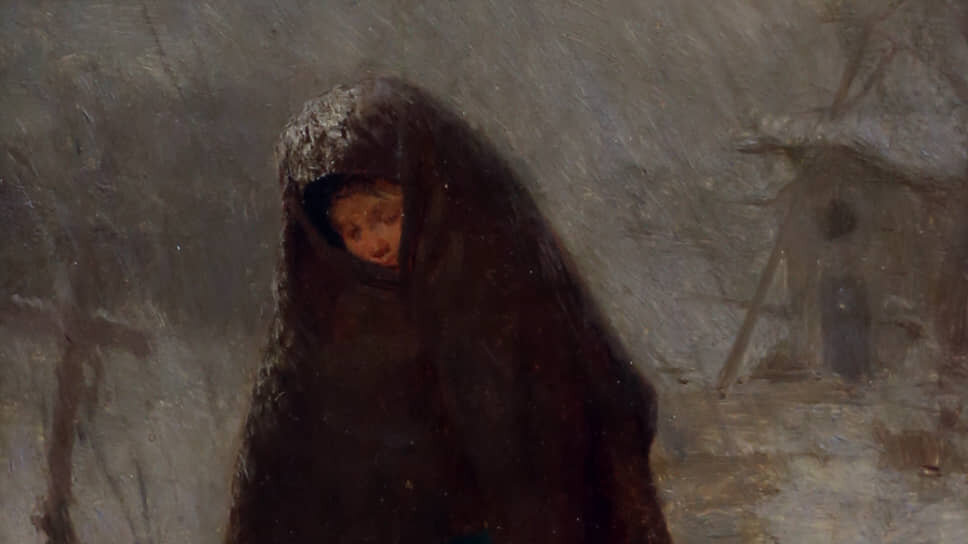 Фото: Palazzo Lanfranchi📷Картина Джакомо Ди Кирико «Эффект снега»