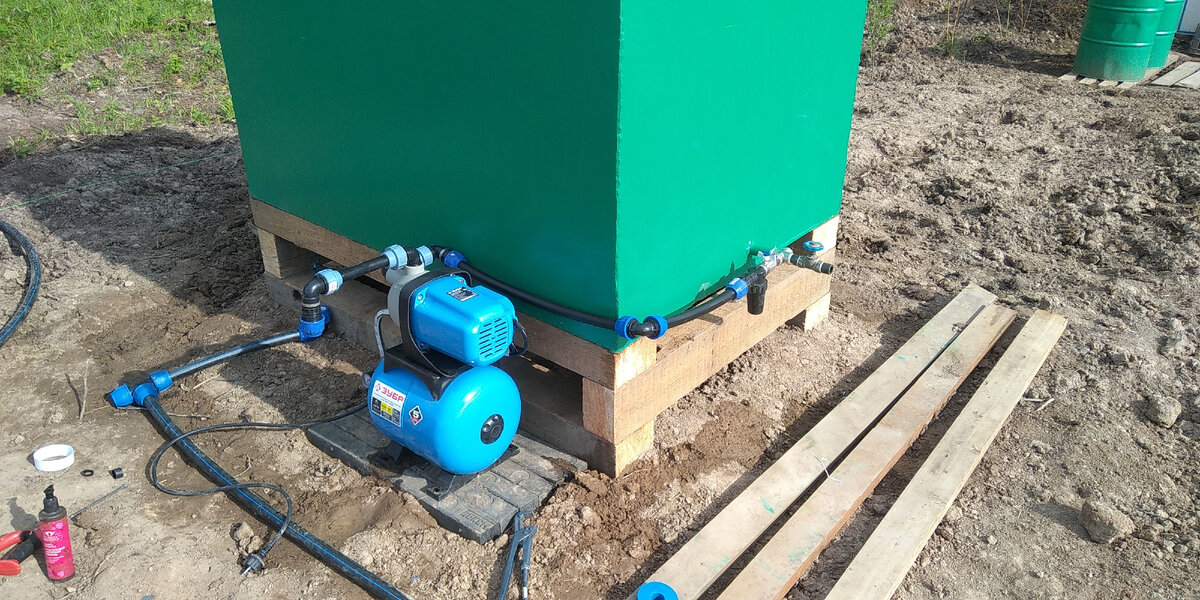 Насосная станция и емкость