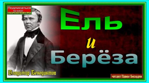 Ель и Берёза , Владимир Бенедиктов , Русская Поэзия , читает Павел Беседин