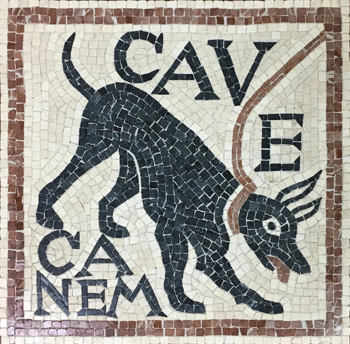 «Cave canem» («Берегись собаки»).