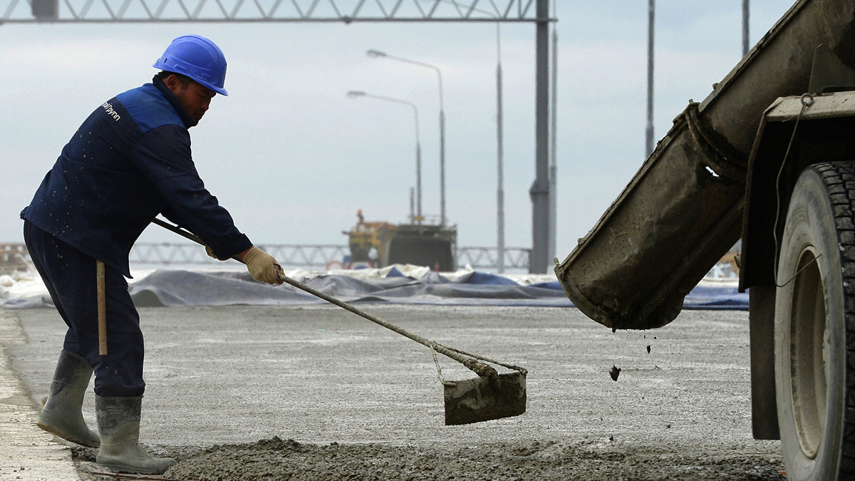    %Строительство дороги© РИА Новости . Максим Блинов