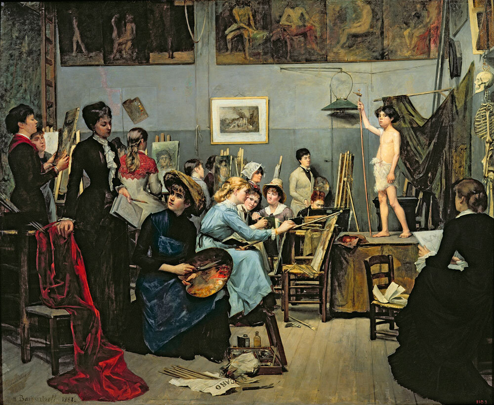 В студии, 1881