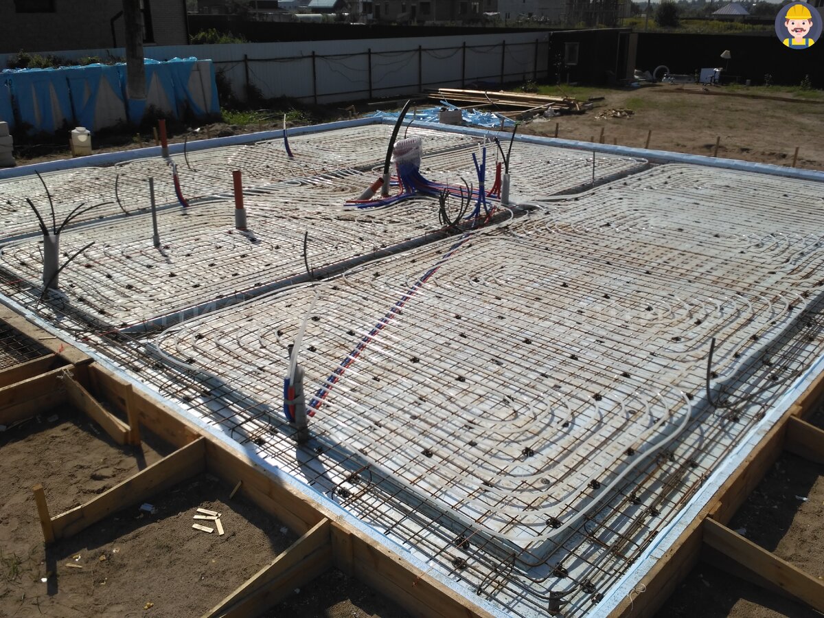 Перед заливкой.