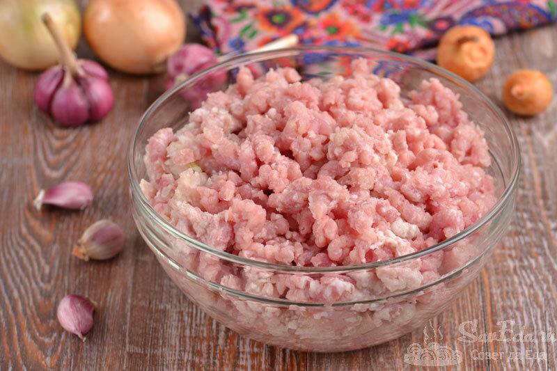 Домашний свино-говяжий фарш с луком – пошаговый рецепт приготовления с фото