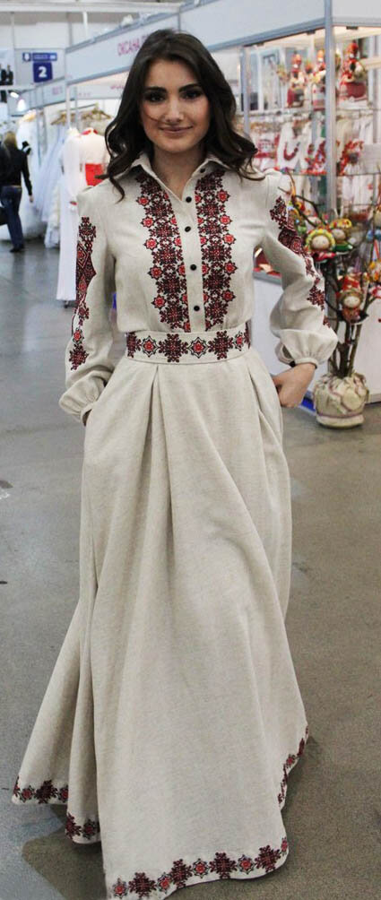 Платье и блузка в народном стиле по одной готовой выкройке своими руками |  Шьем с Верой Ольховской | Дзен