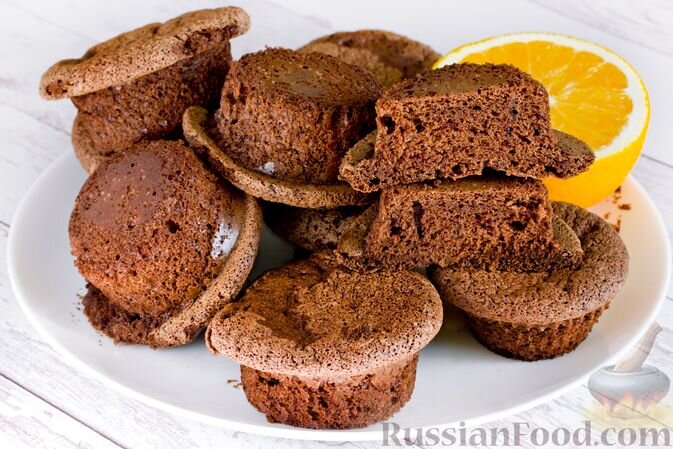 шоколад тёмный, апельсин, яйца, сахар, мука, разрыхлитель, сахар ванильный, соль