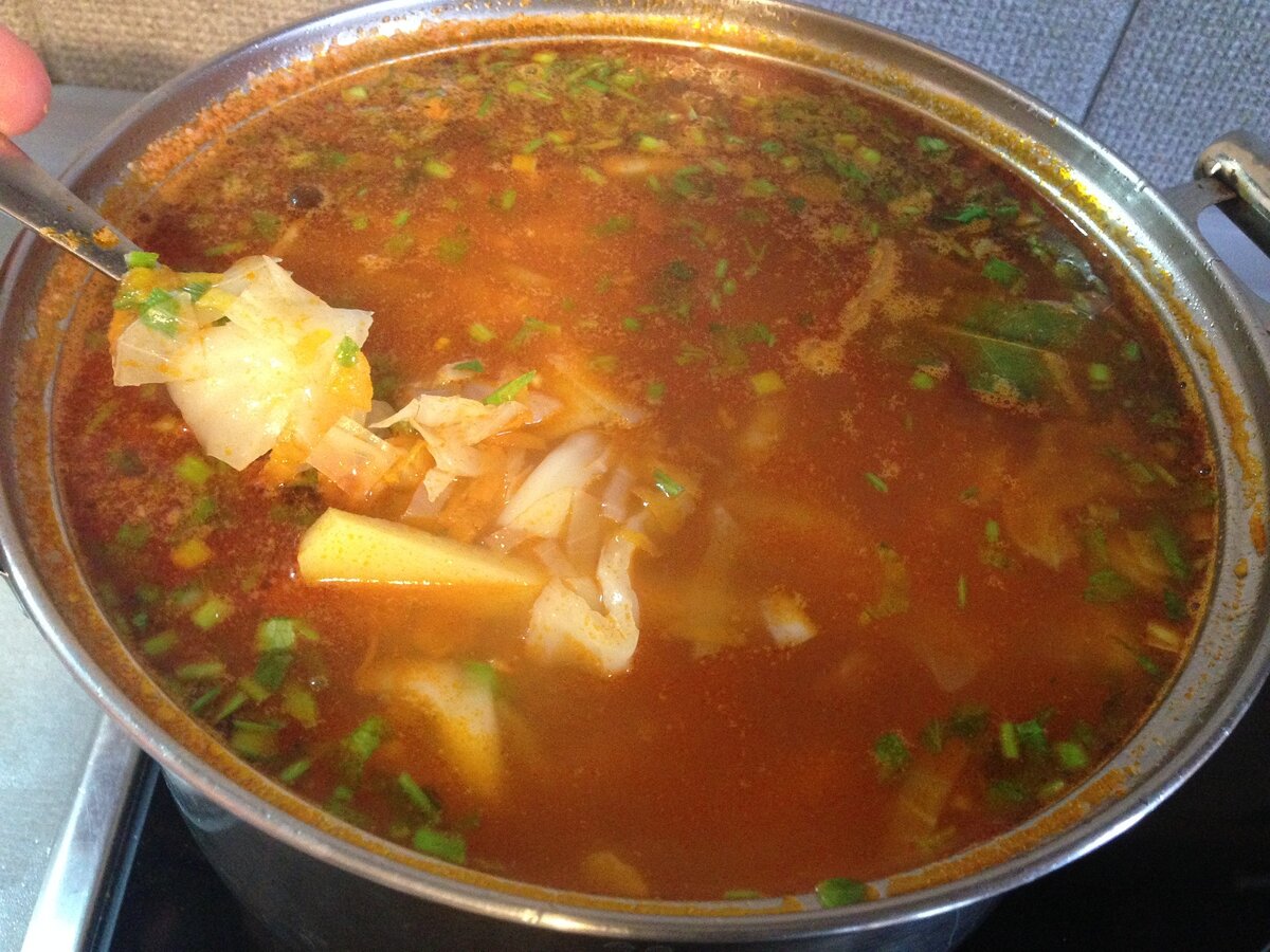 Щи без мяса