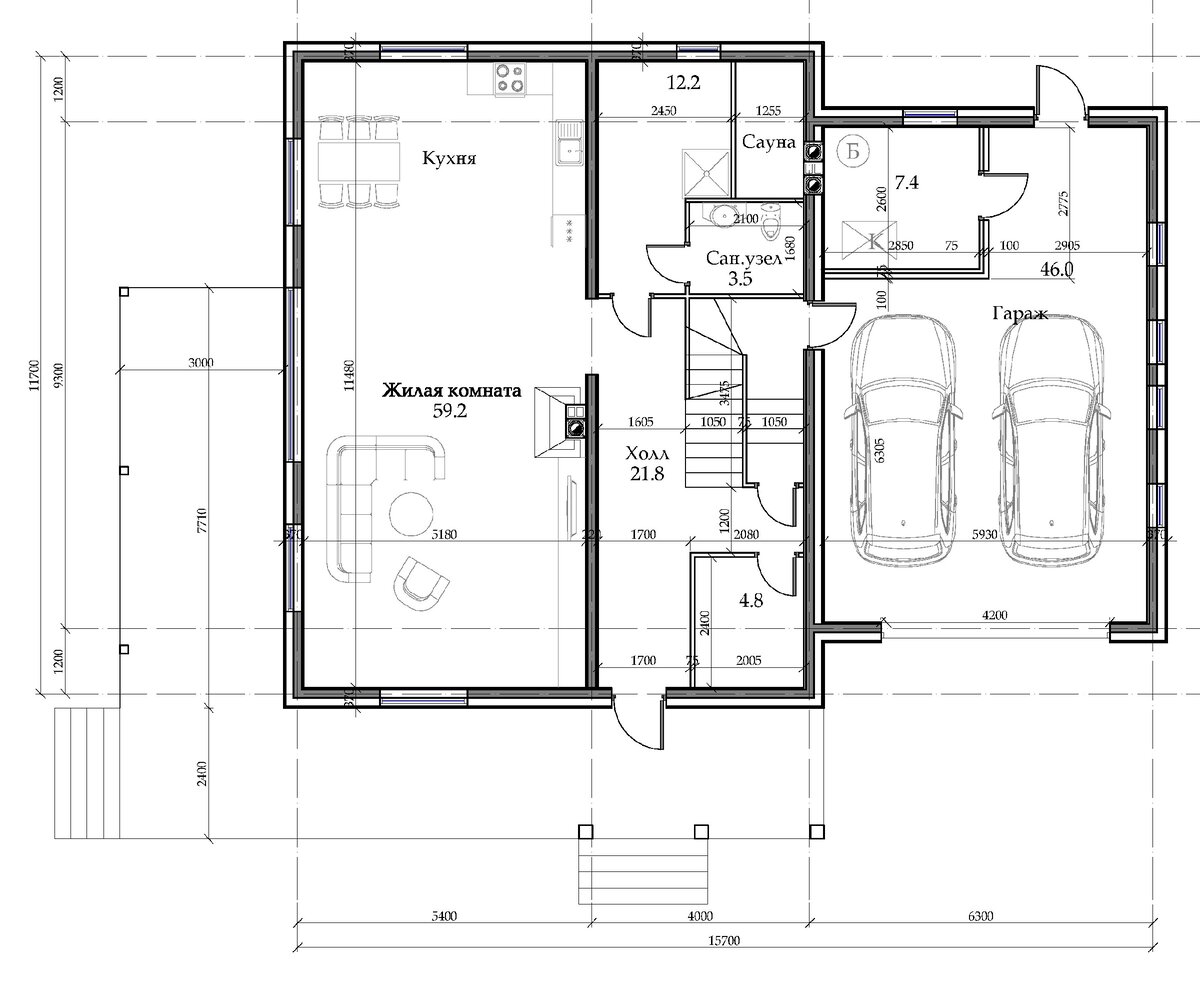 Двухэтажный дом с лепниной, общей площадью 303 кв.м. с гаражом на 2 машины ??