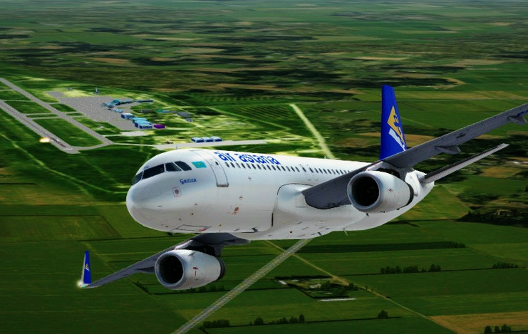 Самолет Airbus А320 "Gaziza". Фото с открытых источников.