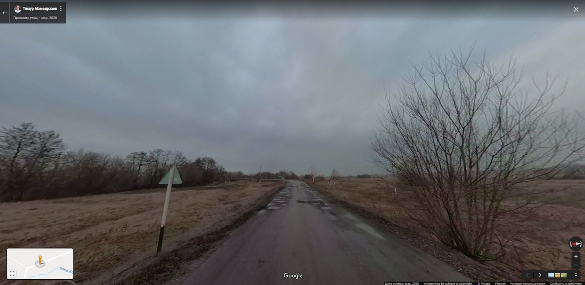 А это - Репьевский район. Эта дорога ведет в сторону Белгородской области. 
