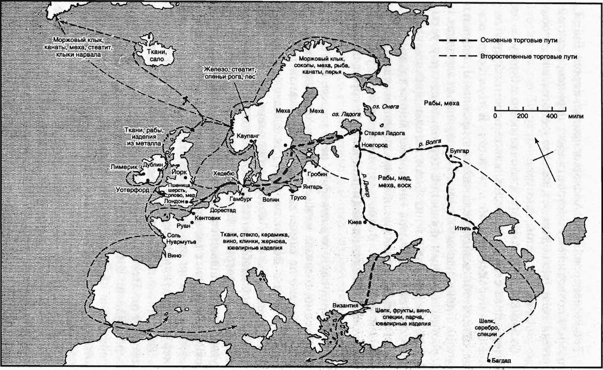 Походы викингов карта