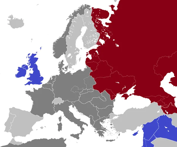 Карта мира на 1941 год