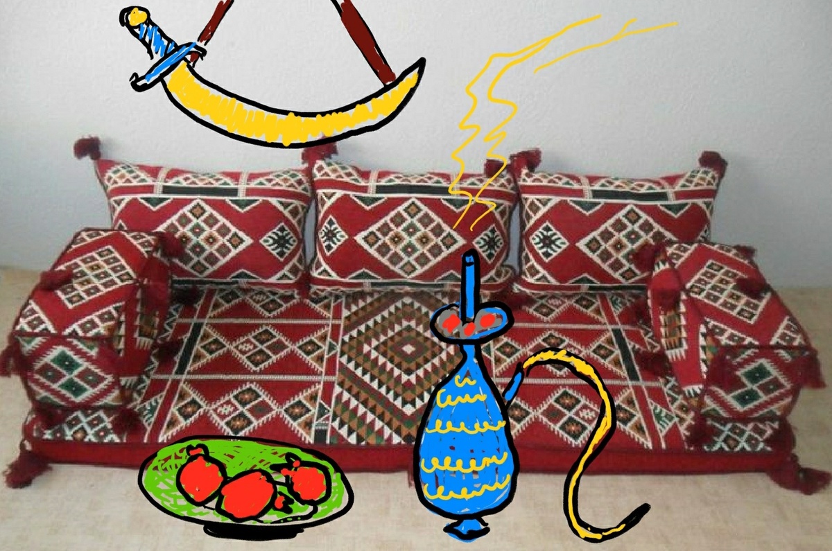 Типичный арабский диван