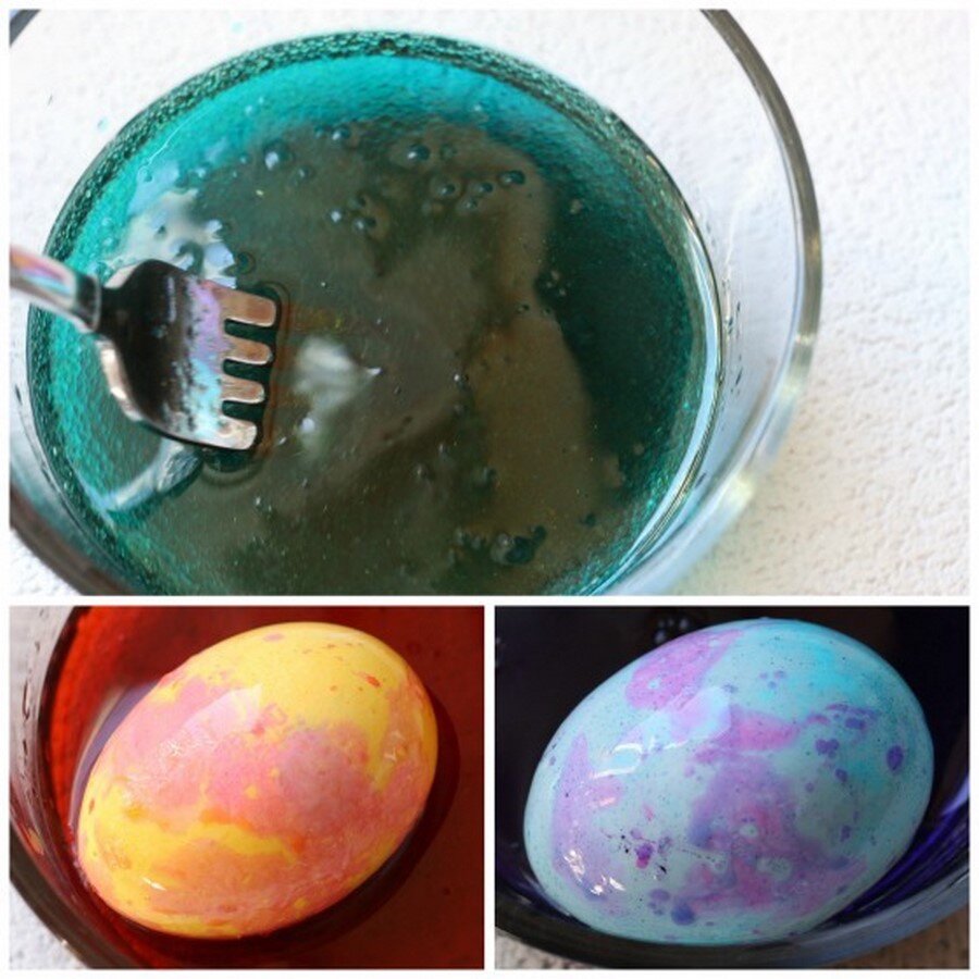 Яйца в холодную или горячую воду. Окрашивание яиц. Окрашивание яиц красителями. Мраморная краска для яиц. Окрашивание яиц в масле.