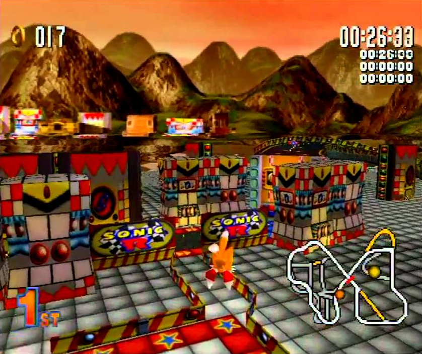 Кукла Тейлза собственной персоной на локации Radical City.