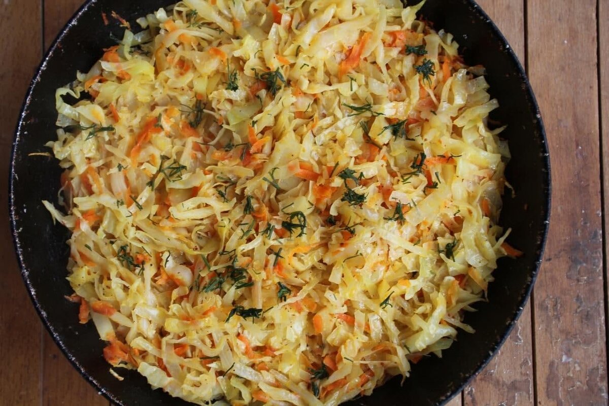 Тушеная капуста