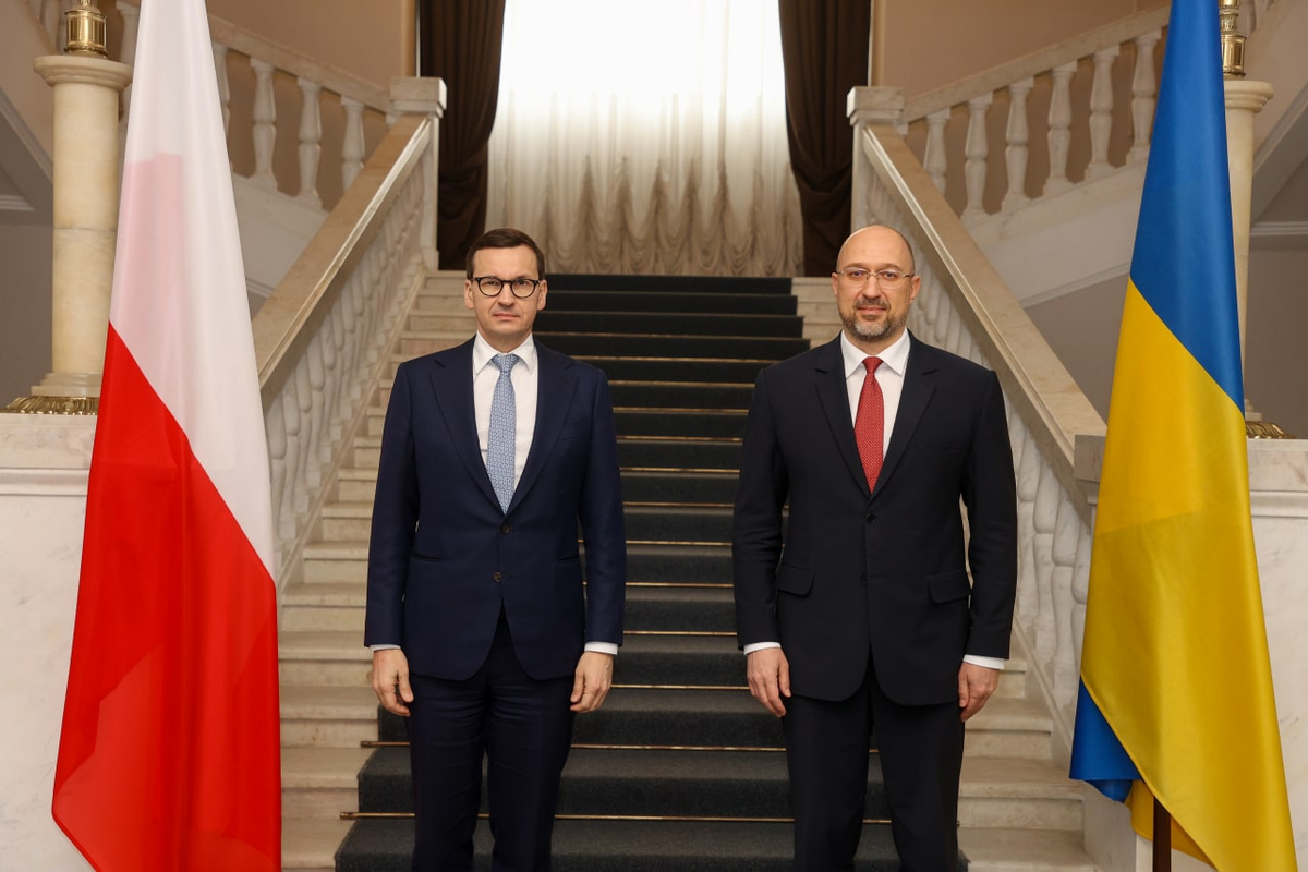 Премьеры Польши и Украины: Матеус Моравецкий и Денис Шмыгаль. Взято в открытом доступе.