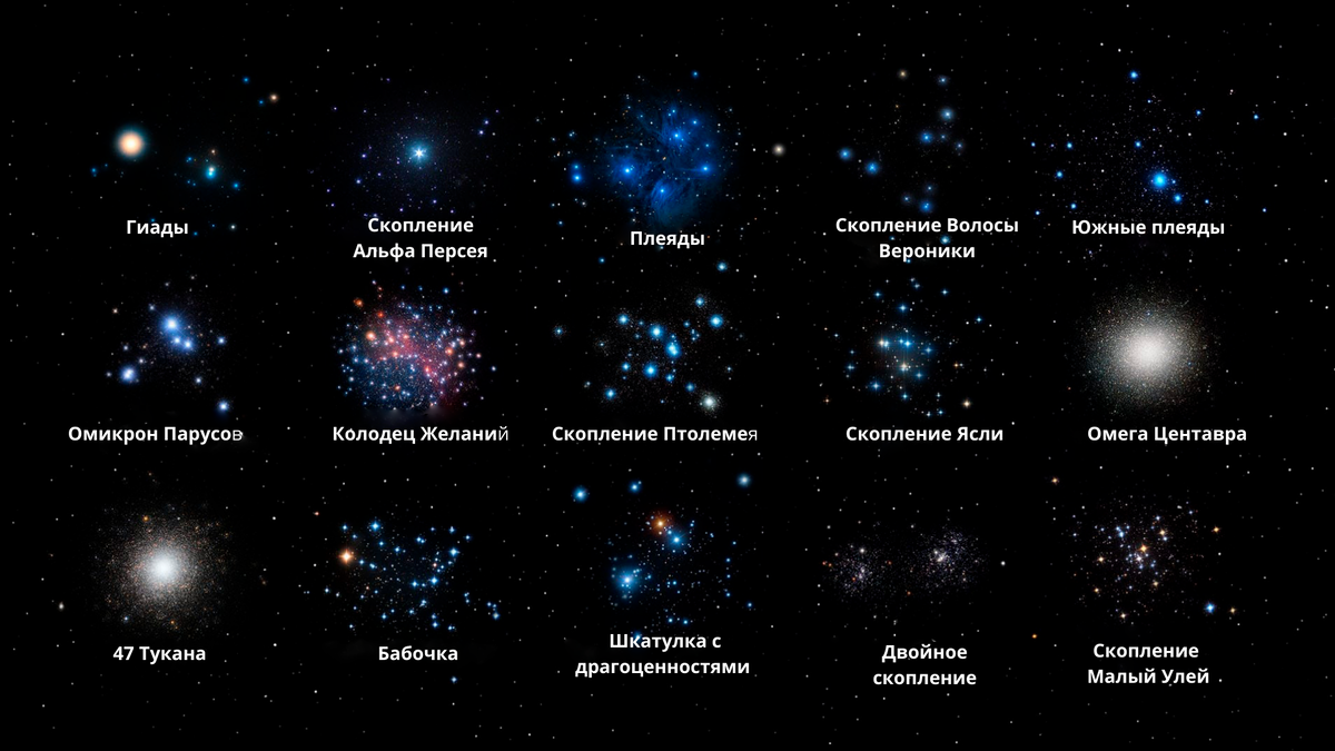 Топ-15 звездных скоплений, видимых невооруженным глазом