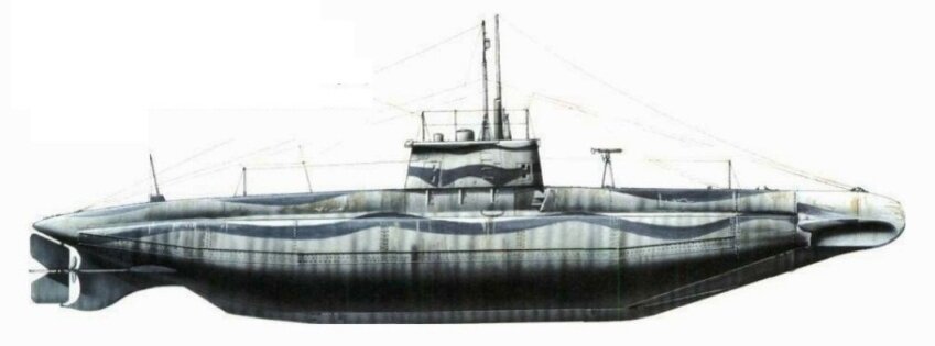 Водоизмещение надводное 127 т, подводное 142 т. Размеры: 28,1x3,5x3,03 м. Двигатели: 1 дизель на 60 л.с., 1 электромотор на 120 л.с. Скорость: надводная 6,5 узла, подводная 5,5 узла. Дальность: надводная 1.650 миль, подводная 45 миль. Вооружение: 2х450-мм торпедных аппарата, 1 пулемет (в 1916 заменен на 50-мм пушку). Экипаж: 14 человек (1 офицер, 13 матросов). 