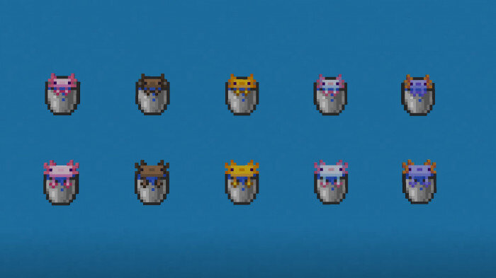 Аксолотли в ведре