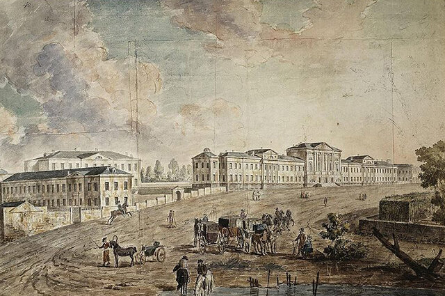 Военный госпиталь в Лефортово, начало XIX века