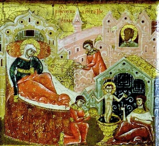 икона Рождества святителя Николая Чудотворца, епископа Мир Ликийских