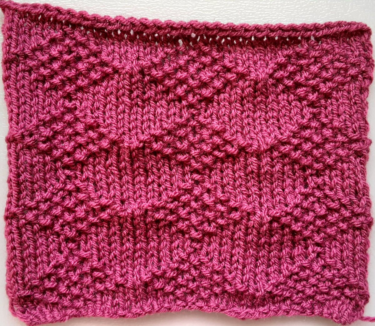 Лицевая сторона узора.