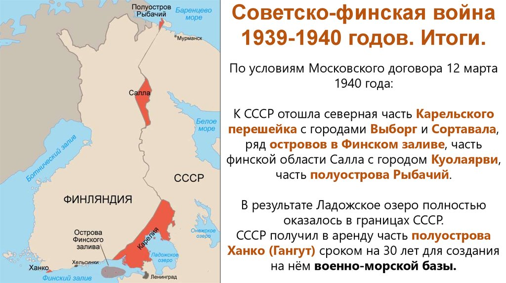 Границы финляндии до 1939 года и после карта