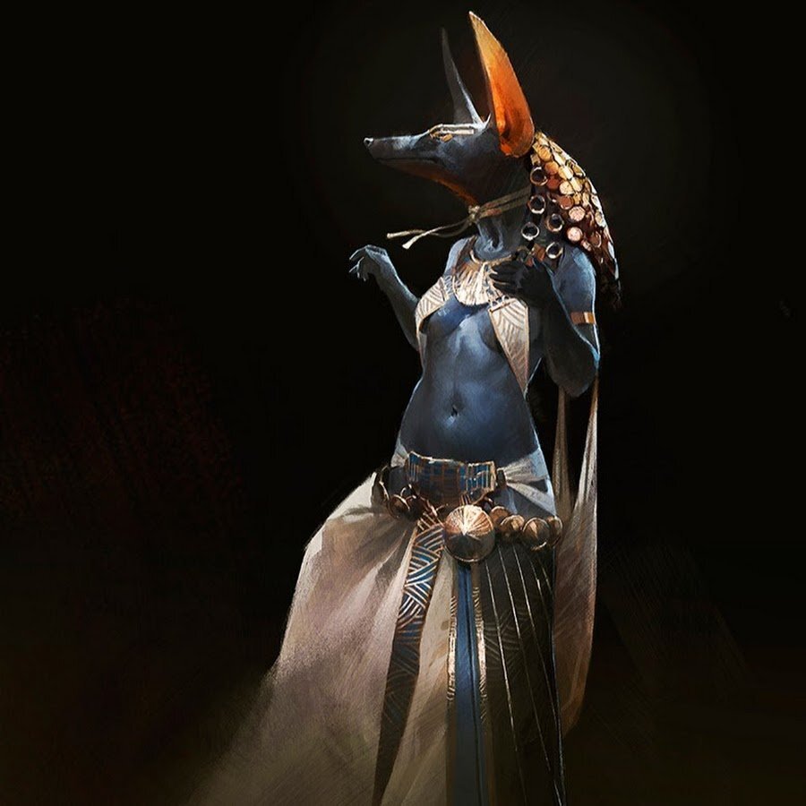 ИНПУТ - БОГИНЯ С ГОЛОВОЙ ЧЕРНОГО ШАКАЛА