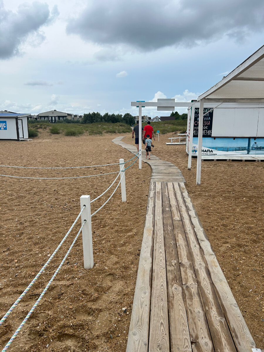 Дорога с пляжа