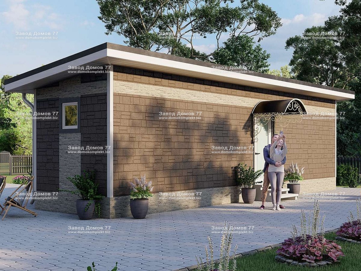 Дом в стиле минимализм по проекту "Первомаец"