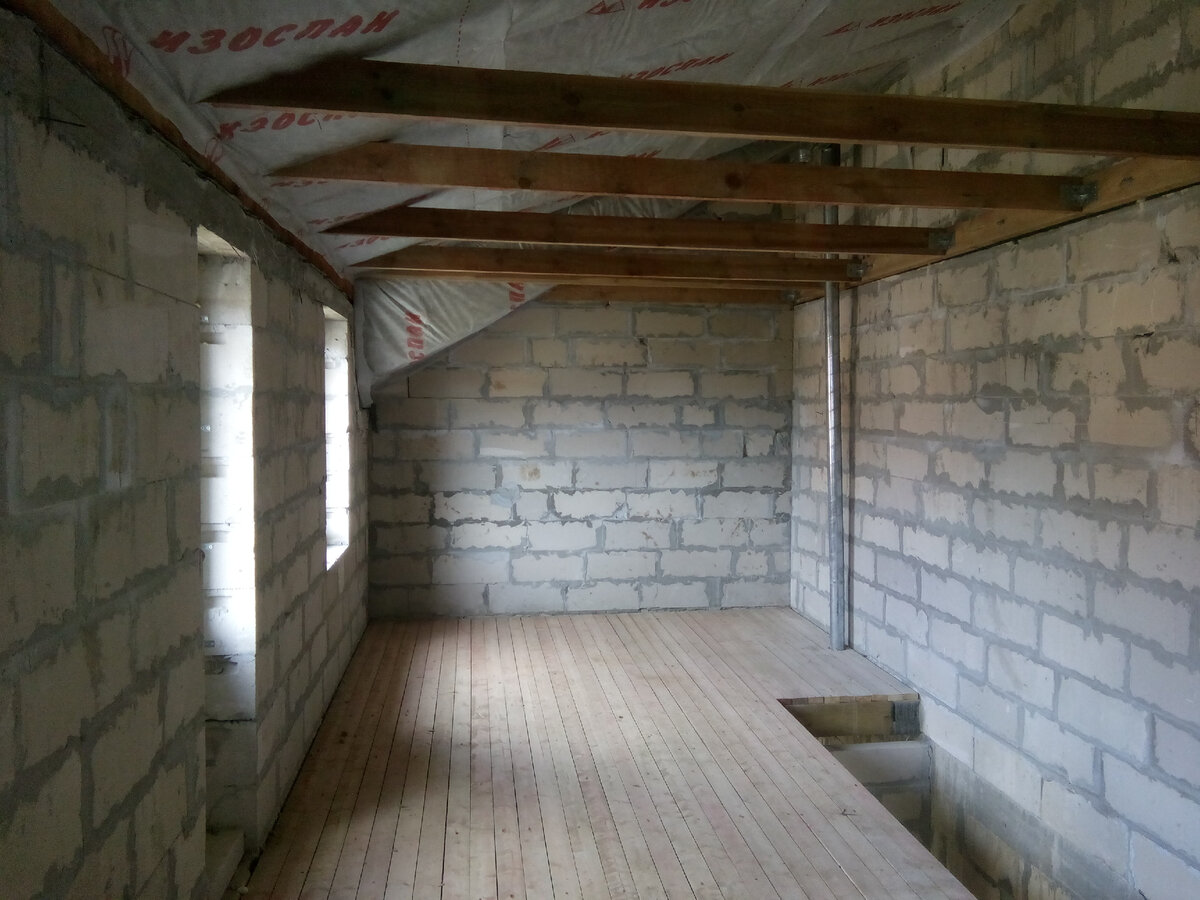 Вот такое свободное пространство 2-го этажа. Фото моё.