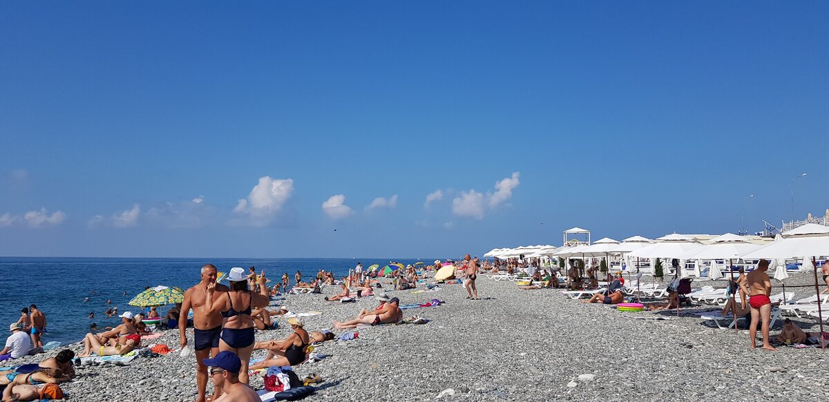 Пляж в Адлере, Сочи