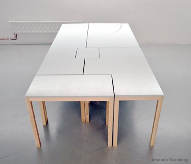 Стол пазл от дизайнера Аманды Карлсберг