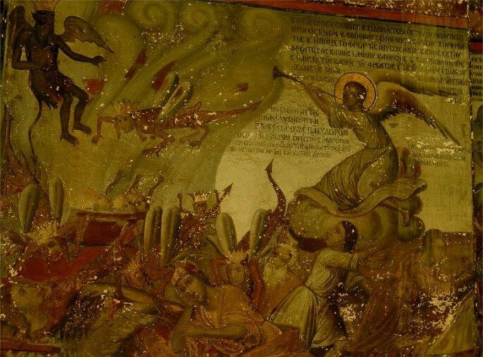 Афон, настенные росписи монастырей Святой горы