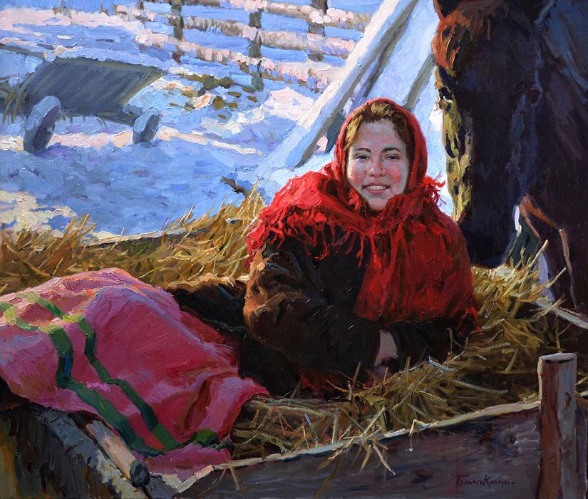 Зима в деревне